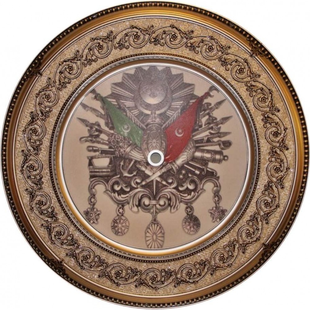 120 Cm Yuvarlak Osmanli Saray Tavan Sfa-402 Avize Gobegi Patina-Eskitme Gumus Varakli 3D